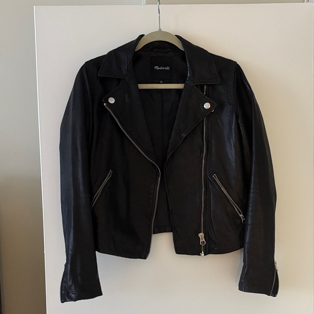 Madewell Classic Black Leather Jacket